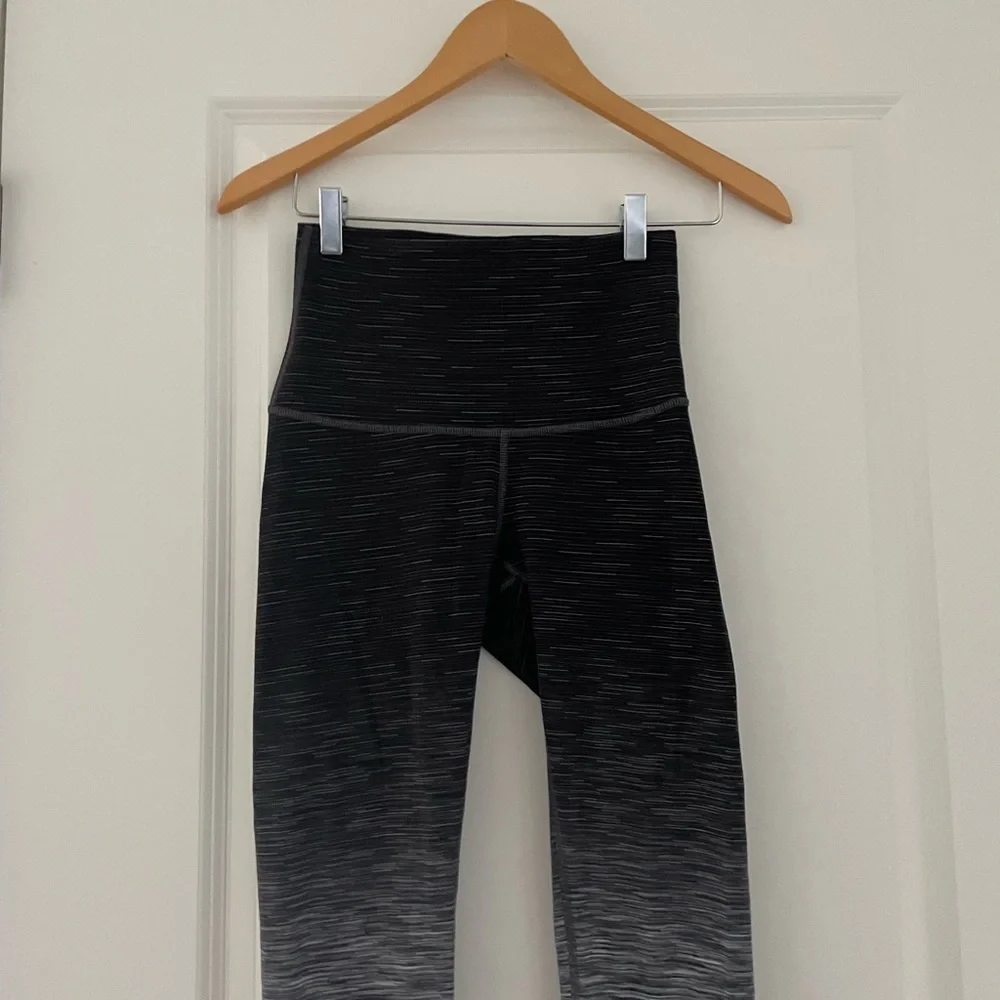 Lululemon Wunder Under Hi-Rise Ombre Space Dye Black Deep Coal - Picture 12 of 12